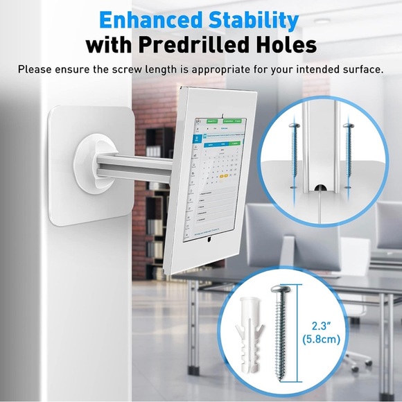 AboveTEK Anti-Theft iPad Kiosk Stand – POS iPad Security Stand & Locking Tablet - Picture 5 of 6